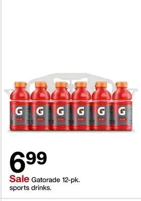 Target Gatorade 12-pk. sports drinks offer