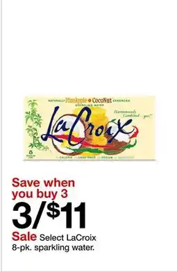 Target Select LaCroix offer