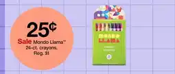 Target Mondo Llama 24-ct. crayons offer
