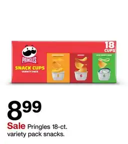 Target Pringles 18-ct. variety pack snacks offer