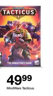 Target MindWare Tacticus offer