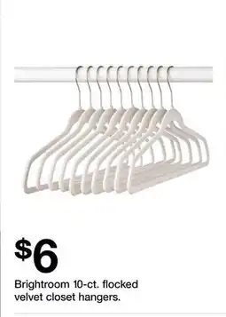 Target Brightroom 10-ct. flocked velvet closet hangers offer