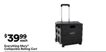 Michaels Everything Mary Collapsible Rolling Cart offer