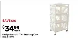 Michaels Design Ideas 3-Tier Stacking Cart offer