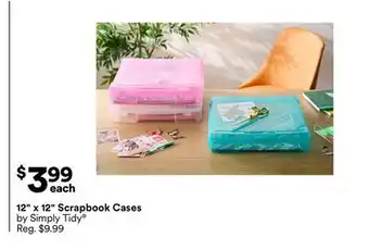Michaels 12 x 12 Scrapbook Cases by Simply Tidy offer