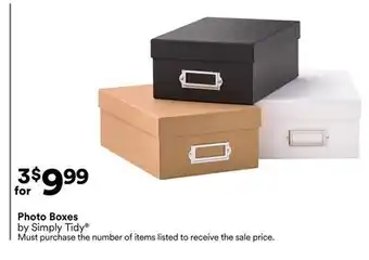 Michaels Photo Boxes by Simply Tidy offer