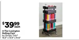 Michaels 4-Tier Lexington Rolling Cart by Simply Tidy offer