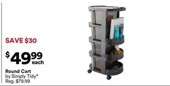 Michaels Round Cart by Simply Tidy offer