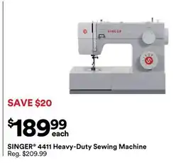Michaels SINGER 4411 Heavy-Duty Sewing Machine offer