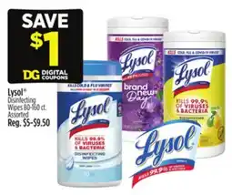 Dollar General Lysol Disinfecting Wipes offer