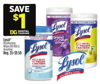 Dollar General Lysol Disinfecting Wipes offer
