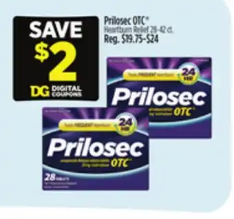 Dollar General Prilosec OTC Heartburn Relief offer