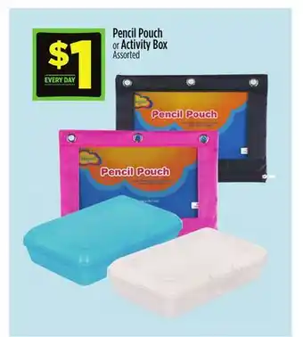 Dollar General Pencil Pouch or Activity Box offer