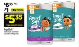 Dollar General Angel Soft Bath Tissue offer