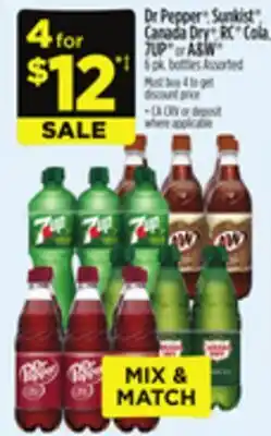 Dollar General Dr Pepper , Sunkist , Canada Dry, RC Cola, 7UP or A & W offer