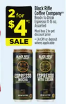 Dollar General Black Rifle Coffee Company Ready to Drink Espresso offer