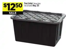 Dollar General True Living Heavy Duty Tote 20 Gallon offer