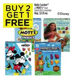 Dollar General Betty Crocker or Mott's Fruit Snacks offer