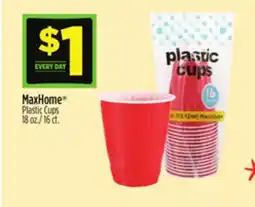 Dollar General MaxHome Plastic Cups offer