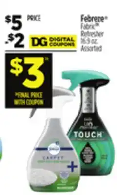 Dollar General Febreze Fabric Refresher offer