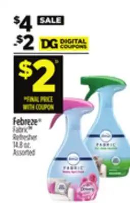 Dollar General Febreze Fabric Refresher offer