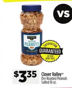 Dollar General Clover Valley Dry Roasted Peanuts Salted offer