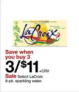 Target Select LaCroix 8-pk. sparkling water offer
