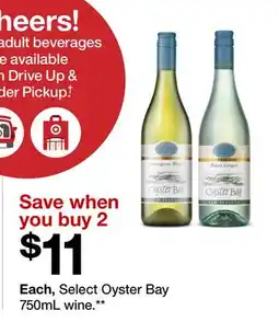 Target Select Oyster Bay 750mL wine offer