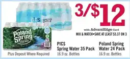 Price Chopper PICS Spring Water 35 Pack offer