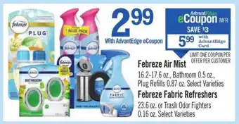 Price Chopper Febreze Air Mist offer