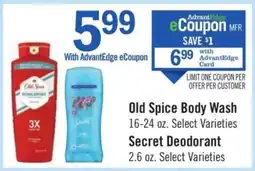 Price Chopper Old Spice Body Wash offer