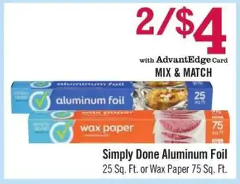 Price Chopper Simply Done Aluminum Foil offer