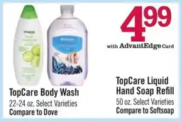 Price Chopper TopCare Liquid Hand Soap Refill offer