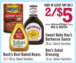 Price Chopper Sweet Baby Ray's Barbecue Sauce offer