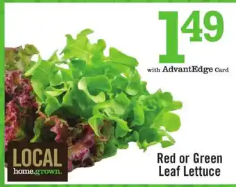 Price Chopper Red or Green Leaf Lettuce offer