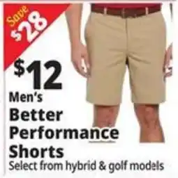 Ocean State Job Lot Men's Better Performance Shorts offer