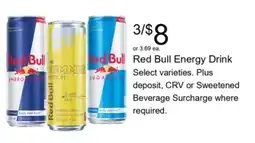 Walgreens Red Bull Energy Drink offer