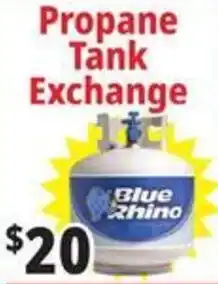 Ocean State Job Lot Blue Rhino propane tank offer