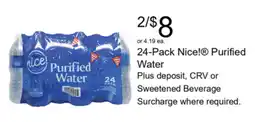 Walgreens Nice! Purified Water offer