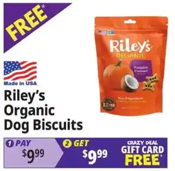 Ocean State Job Lot Riley's Organic Dog Biscuits offer