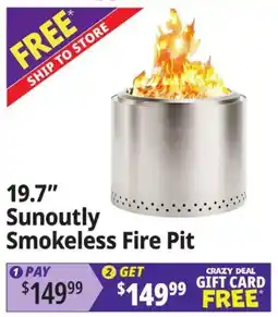Ocean State Job Lot Sunoutly smokeless fire pit offer
