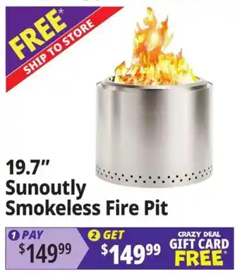 Ocean State Job Lot Sunoutly smokeless fire pit offer
