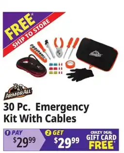 Ocean State Job Lot Armor All 30 Pc. Emergency Kit With Cables offer