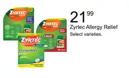 Walgreens Zyrtec Allergy Relief offer