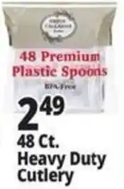 Ocean State Job Lot Paper Express premium plastic spoons offer
