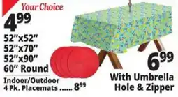 Ocean State Job Lot Your Choice Tablecloth offer