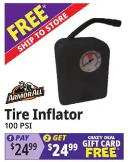 Ocean State Job Lot Armor All tire inflator offer
