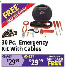 Ocean State Job Lot Armorall 30 Pc. Emergency Kit With Cables offer