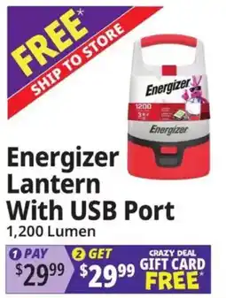 Ocean State Job Lot Energizer lantern with usb port offer