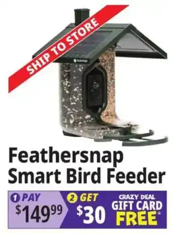 Ocean State Job Lot Feathersnap smart bird feeder offer